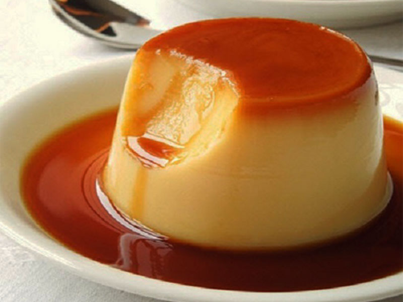 Bánh flan đĩa